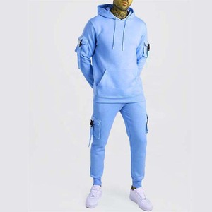 Survêtement à capuche vert néon pour homme, couleur unie, streetwear décontracté, coupe régulière avec poches latérales, vêtements d'automne - Product Image 6