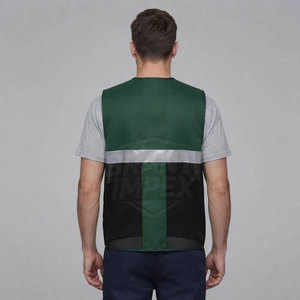 Chaleco de Tráfico Reflectante Ajustable, Impermeable, ANSI Clase 2, para Alta Visibilidad en Construcción, Trabajo en Carretera y Seguridad al Aire Libre, Venta al Por Mayor - Product Image 4