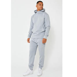 Sudaderas con capucha de algodón de alta calidad para hombre, pantalones de chándal a granel y conjunto de impresión esencial en blanco personalizada - Product Image 1