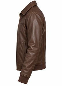 Veste en cuir pour homme de haute qualité, écologique, personnalisée, best-seller, nouvelle arrivée, légère, style streetwear d'hiver - Product Image 3