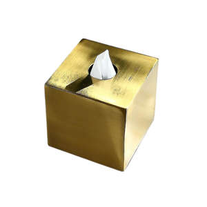 Newly Design Square Shape Metal <b>Chrome</b> Finish Tissue <b>Box</b> For Bathroom Countertop Home And Office Table Decoration Tissue <b>Box</b> - Product Image 4