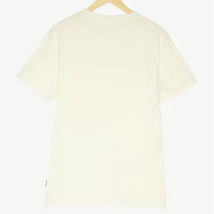 T-shirt unisexe en coton bleu marine tendance à col rond, avec logo personnalisé sur le devant, respirant, coupe classique, manches courtes, OEM ODM, vente en gros - Product Image 5