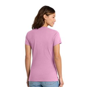 Camiseta de Mujer Ajustada de Algodón Suave de Manga Corta con Cuello Redondo, Venta Caliente, Logotipo Personalizado, OEM, Proveedor Mayorista de Ropa, Fábrica - Product Image 4