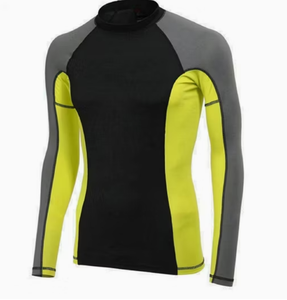 Camiseta Deportiva de Manga Larga para Hombre, Blanca y Negra, de Compresión, Secado Rápido, para Artes Marciales y Entrenamiento Físico - Product Image 4