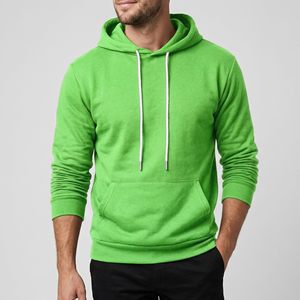 Men Blank <b>Hoodie</b> <b>Plain</b> Custom Hooded Sweatshirt Pullover 100% Cotton Heavyweight Fleece <b>Hoodie</b> Kangaroo Pocket Blend Relaxed Fit - Product Image 3