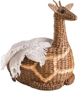 Panier de rangement girafe en jacinthe d'eau, fait main, vente en gros, écologique, fabriqué au Vietnam - Product Image 1