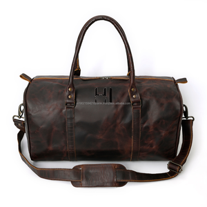 Bolsa de Viaje y Gimnasio de Cuero Crunch Hecha a Mano de Primera Calidad, Gran Capacidad, para Fin de Semana - Product Image 4