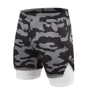 Shorts en molleton de coton French Terry pour hommes, style streetwear, délavés à l'acide, avec cordon de serrage et logo imprimé en relief, personnalisables - Product Image 3