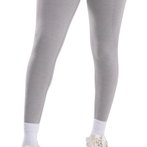 Leggings Deportivos de Cintura Alta Color Gris Claro para Mujer, Compresión Sin Costuras, para Gimnasio, Fitness, Yoga, Entrenamiento, Running, Resistentes a Sentadillas, Elásticos - Product Image 6