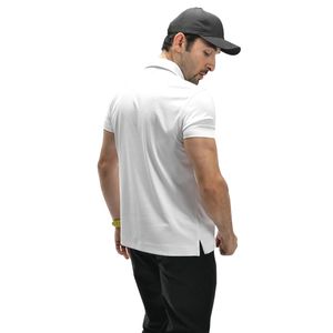 Polo à manches courtes blanc pour homme, coupe ajustée décontractée, col classique, t-shirt doux et léger, idéal pour le golf, le tennis, l'entraînement et le quotidien - Product Image 6