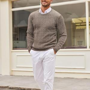 Suéter de Mohair para Hombre al por Mayor, Jersey de Jacquard con Letras, Moda de Invierno, Fabricante OEM - Product Image 5