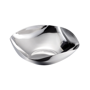 Bol de service en acier inoxydable de qualité supérieure, finition miroir haute brillance, bol à fruits décoratif, style scandinave moderne, centre de table en métal - Product Image 5