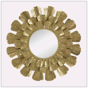 Best Selling Modern Metal Leaf Wall <b>Mirror</b> for Home Decor and Gifting for Luxury Bathroom Use Wholesale - Product Image 1