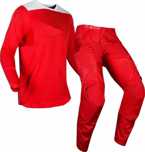 Ensemble de motocross pour homme, maillot et pantalon noirs à manches longues, polyester à séchage rapide, pour toutes les saisons, vêtements de course moto - Product Image 5