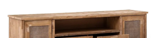 NUEVO PRODUCTO 2026 Mueble de TV Moderno de Lujo Industrial para Sala de Estar o Dormitorio, en Madera de Mango Blanca - Product Image 3