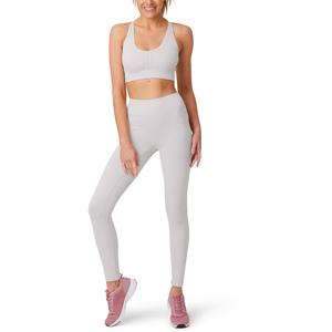 Conjunto de Yoga de 2 Piezas para Mujer, Tallas Grandes, Ropa Deportiva, Spandex/Algodón, Sólido, Ecológico, Reversible, Secado Rápido, Logotipo Personalizado, Venta al Por Mayor - Product Image 6