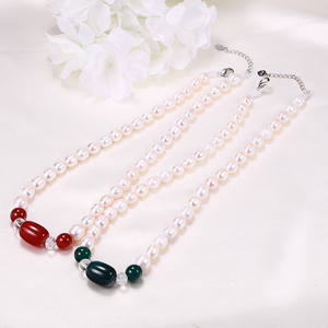 Collar de Perlas de Agua Dulce de 4-4.5mm de Zhuji al por Mayor para Mujer, Cadena de Clavícula con Hebilla de Oro de 18K, Collar de Perlas Pequeñas de Moda - Product Image 1