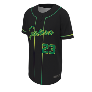 Maillot de baseball Henley personnalisé d'été à manches courtes, 2 boutons, séchage rapide, avec logo personnalisé, nom et numéro du joueur - Product Image 3