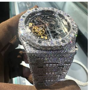 Montre de qualité supérieure avec diamants cultivés en laboratoire à prix d'usine, montre sertie de diamants cultivés en laboratoire DEF - Product Image 6