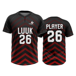 Custom Sublimated Professional College Team Baseball Jerseys Plus Size Front Team Name Printed Unisex 100% Breathable <b>Polyester</b> - Product Image 6