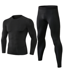 Conjunto Deportivo de 2 Piezas para Hombre, Leggings de Compresión de Alta Elasticidad, Secado Rápido, Ropa de Gimnasio - Product Image 1