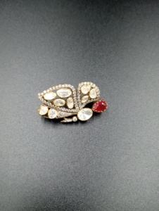 Amaira Jewels Luxury Peacock Wings <b>Brooch</b> Crystal Rhinestones Oval Cut 925 Silver Unisex Gift Jewelry - Product Image 5