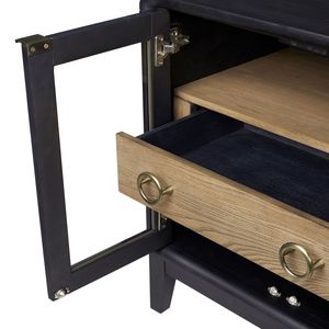 Comodino con Porta in Vetro, Collezione di Eleganti Comodini - Product Image 5
