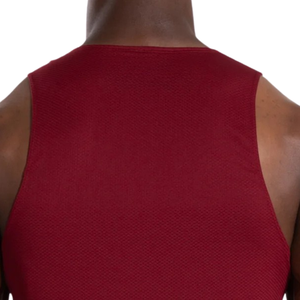 Men's Burgundy Red <b>Mesh</b> Tank <b>Top</b> Breathable Sleeveless Athletic Fitness Vest Gym Workout Training Summer Activewear - Product Image 6