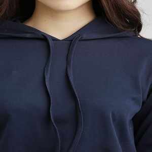 Autumn Fashion New Product Women Casual Long Sleeve Solid Pattern Knitted <b>Hoodie</b> Pullover Sweatshirt <b>Crop</b> <b>Top</b> <b>Hoodie</b> for Women - Product Image 5