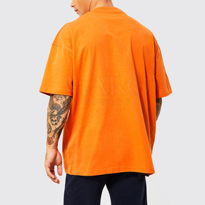 เสื้อยืดคอตตอนเนื้อหนาทรงหลวมสำหรับผู้ชาย ทรงโอเวอร์ไซส์ สไตล์ลำลอง แฟชั่นสำหรับออกกำลังกายและสตรีทแวร์ - Product Image 2
