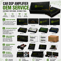 Amplificateur audio de voiture DSP classe AB pleine fréquence X812 OEM économique avec 8 sorties stéréo et personnalisation multiple