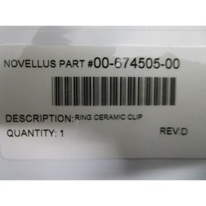 Novellus 00-674505-00 <b>Ring</b> <b>Ceramic</b> Clip, 811413 - Trusted Global Legacy Semiconductor Equipment and Parts at - Product Image 1