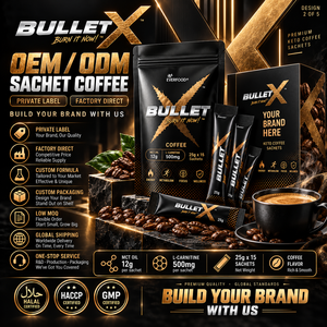 กาแฟสำเร็จรูปผสมมีทซีทีออยล์ ไฟเบอร์ ครีม พรีเมี่ยม อาราบิก้า ควบคุมน้ำหนัก เพิ่มพลังงาน 15 ซอง รับผลิตแบบ OEM ODM - Product Image 1