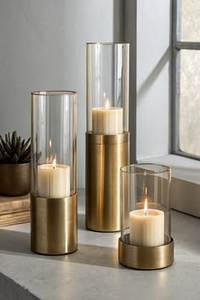 Refined Metal And Glass <b>Hurricane</b> Candle Holder Handmade Elegant <b>Lantern</b> For Home Office Hotel Decorative Display Purpose - Product Image 4