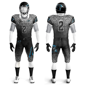 Premium Quality Custom Unisex American Football Uniform Jersey Shorts Set 100% Polyester Sublimated Anti-Bacterial Breathable - Product Image 2