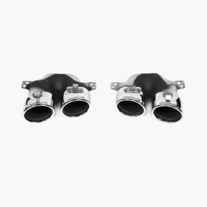 Diffuseur arrière ABS noir style AMG à quatre sorties avec support pour Mercedes Benz Classe <span class=keywords><strong>C</strong></span> C43 W206 2021 et plus - Product Image 3