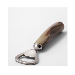 Ouvre-bouteille en acier inoxydable avec poignée en corne de buffle, outil de bar classique pour ouvrir les bières et les vins, ouvre-bouteille en corne - Product Image 4
