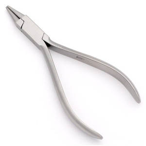 Pince à boucler à embout rond professionnelle Dumont en acier inoxydable, instruments dentaires orthodontiques de haute qualité - Product Image 3