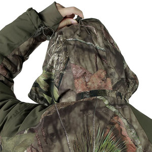 Veste de chasse avec doublure en polaire, manteau tactique imperméable à capuche, parka de chasse silencieuse pour la chasse au cerf, veste de chasse camouflage Upland - Product Image 4
