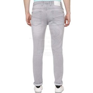 Pantalon en jean pour homme, coupe ajustée, style décontracté chic, confort quotidien, look moderne et élégant - Product Image 2