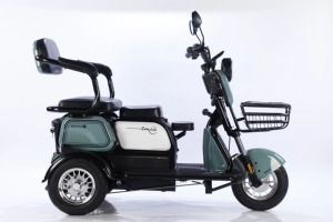 รถสามล้อไฟฟ้าสำหรับครอบครัว 600W ขายส่ง พร้อมคอนโทรลเลอร์ 12 ท่อ แบตเตอรี่ตะกั่วกรด ระยะทางไกล - Product Image 4