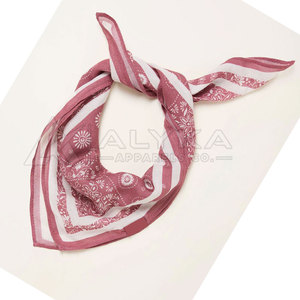 Pink Bows Medium <b>Square</b> <b>Scarf</b> Unisex Multi-Functional Bandana All Seasons Accessory Luxury 100% Silk - Product Image 2