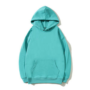 เสื้อฮู้ดดี้โอเวอร์ไซส์พร้อมโลโก้แบรนด์แบบกำหนดเอง สีพื้น ผ้าฝ้ายฟลีซ สวมใส่สบายในฤดูใบไม้ร่วง มีกระเป๋า ดีไซน์เรียบง่าย ทรงปกติ - Product Image 4