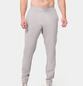 Leggings de sport pour hommes en gros – Taille élastique, respirants, séchage rapide, tissu coton/bambou, course, yoga, grandes tailles - Product Image 1