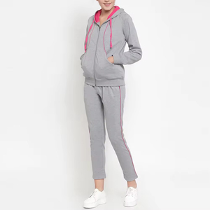 Conjuntos Deportivos de Dos Piezas para Mujer, Casuales, Transpirables, de Poliéster/Algodón, para Invierno, Venta al Por Mayor en Pakistán, Logotipo Personalizado, MOQ Bajo - Product Image 2