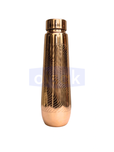 OTSAK Bouteille d'eau portable en cuivre pur gravé, étanche, écologique, grande capacité, design vintage, pour la maison et l'extérieur - Product Image 2