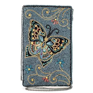 Étui de téléphone personnalisé en strass floral bleu doré Ziyan Handicraft MC-1001 pour Apple iPhone 6 pouces, décoratif et résistant aux chocs - Product Image 4