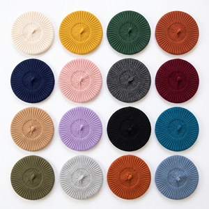 Women's Winter Ribbed Knit <b>Beret</b> Classic Warm Casual Hat OEM ODM Wholesale Factory Custom Logo Low MOQ - Product Image 6
