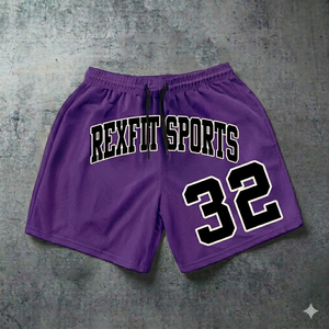 Pantalones Cortos de Baloncesto de Malla para Hombre REXFIT SPORTS, con Número Personalizado, para Gimnasio, Fitness y Entrenamiento, Ligeros - Product Image 3