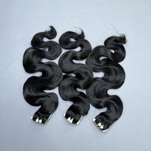 100% ผมดิบเกรด10A พรีเมี่ยมไม่ผ่านกระบวนการผมสีดำเครื่องถักทออัจฉริยะ - Product Image 6